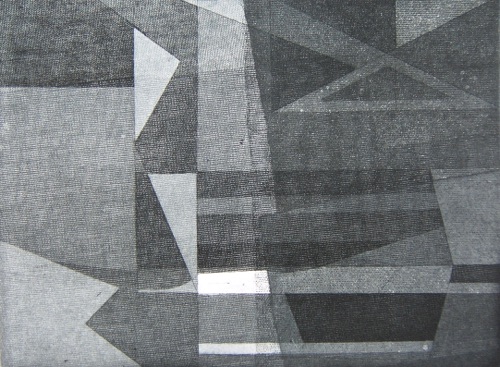 Configuration III - Working State, 9" x 12", Soft ground aquatint, 2 - 5, 1978, 1/5 SFCA collection. Configuration III - Working State, 9" x 12", Soft ground aquatint, 2 - 5, 1978, 1/5 SFCA collection.